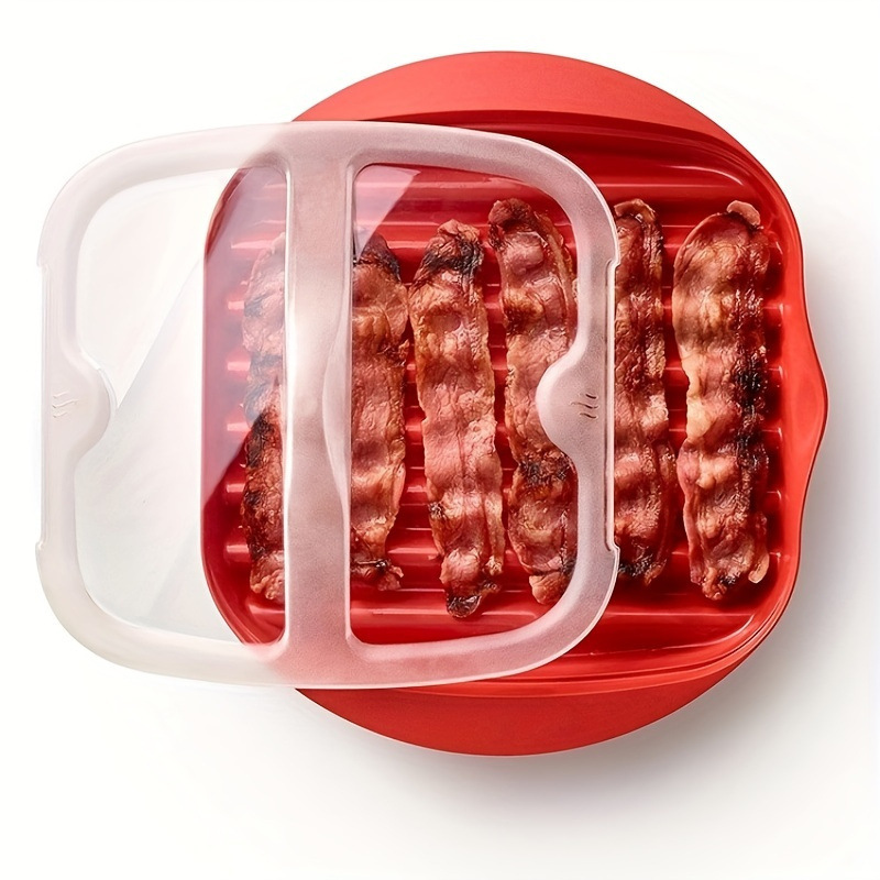 Meal Prep Chef - Microwave Bacon Tray with Splatter Lid
