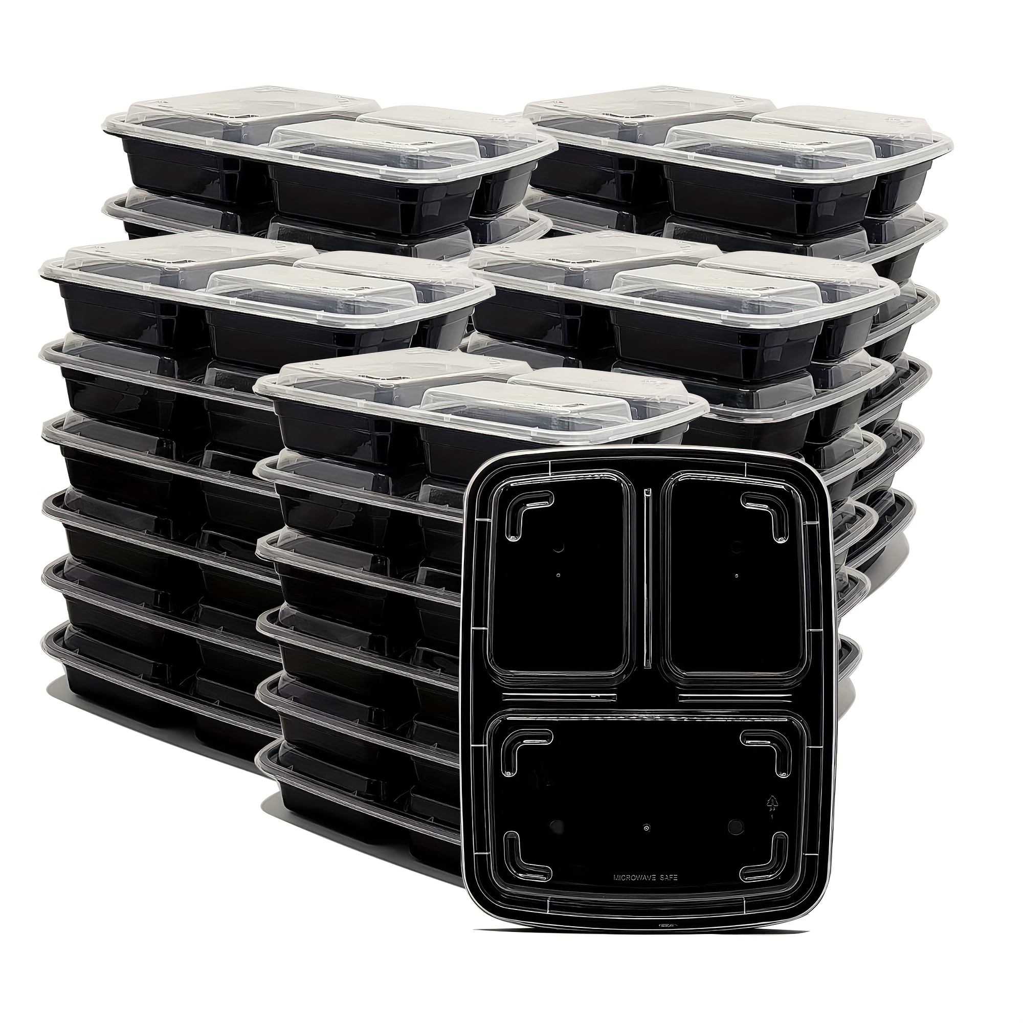 Meal Prep Glass - 300pcs Meal Prep Containers 150 Pack,