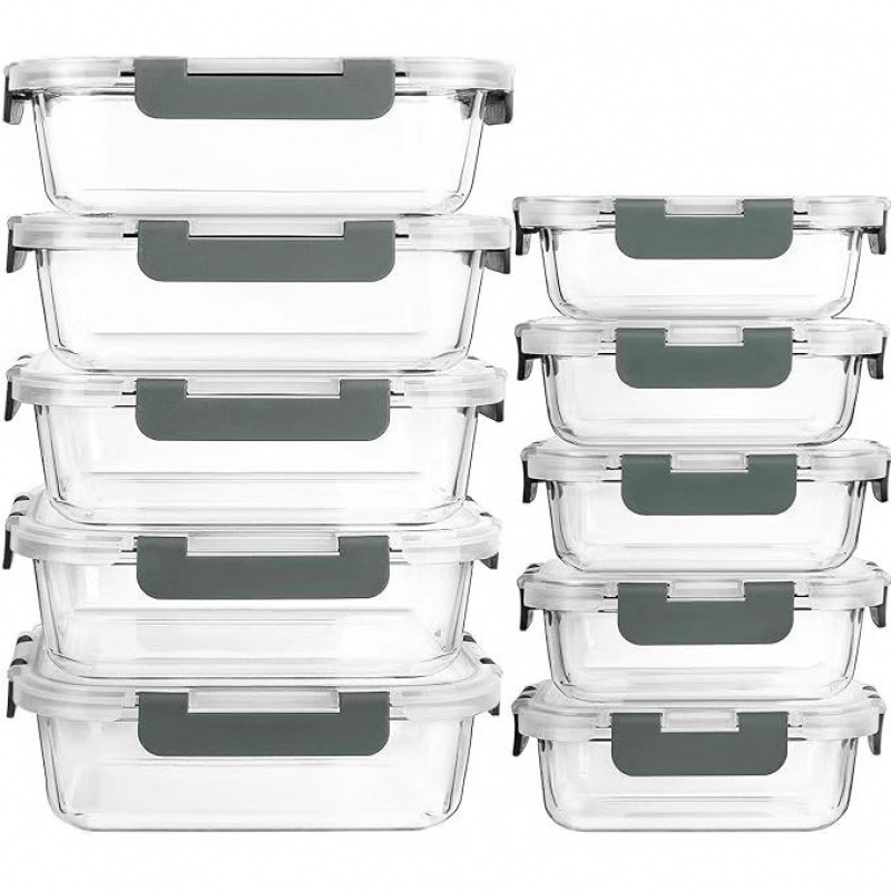 Meal Prep Chef - Glass Food Storage Container With Lid