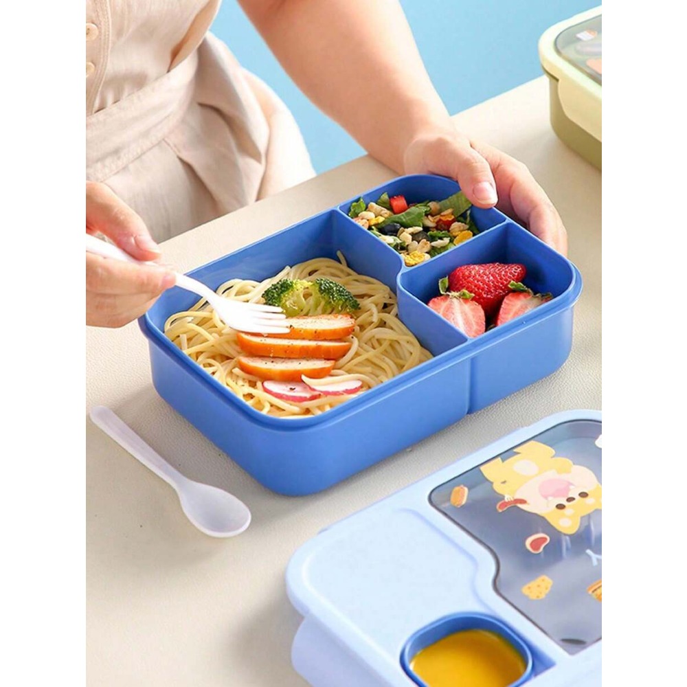1Pc Cartoon Lunch Box, Microwa - Meal Prep With Rice のレビューと価格