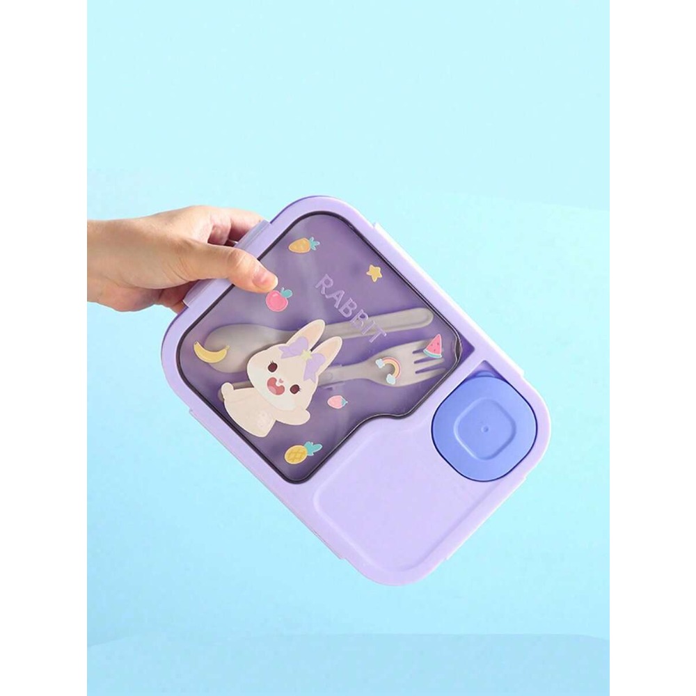 1Pc Cartoon Lunch Box, Microwa - Meal Prep With Rice のレビューと価格