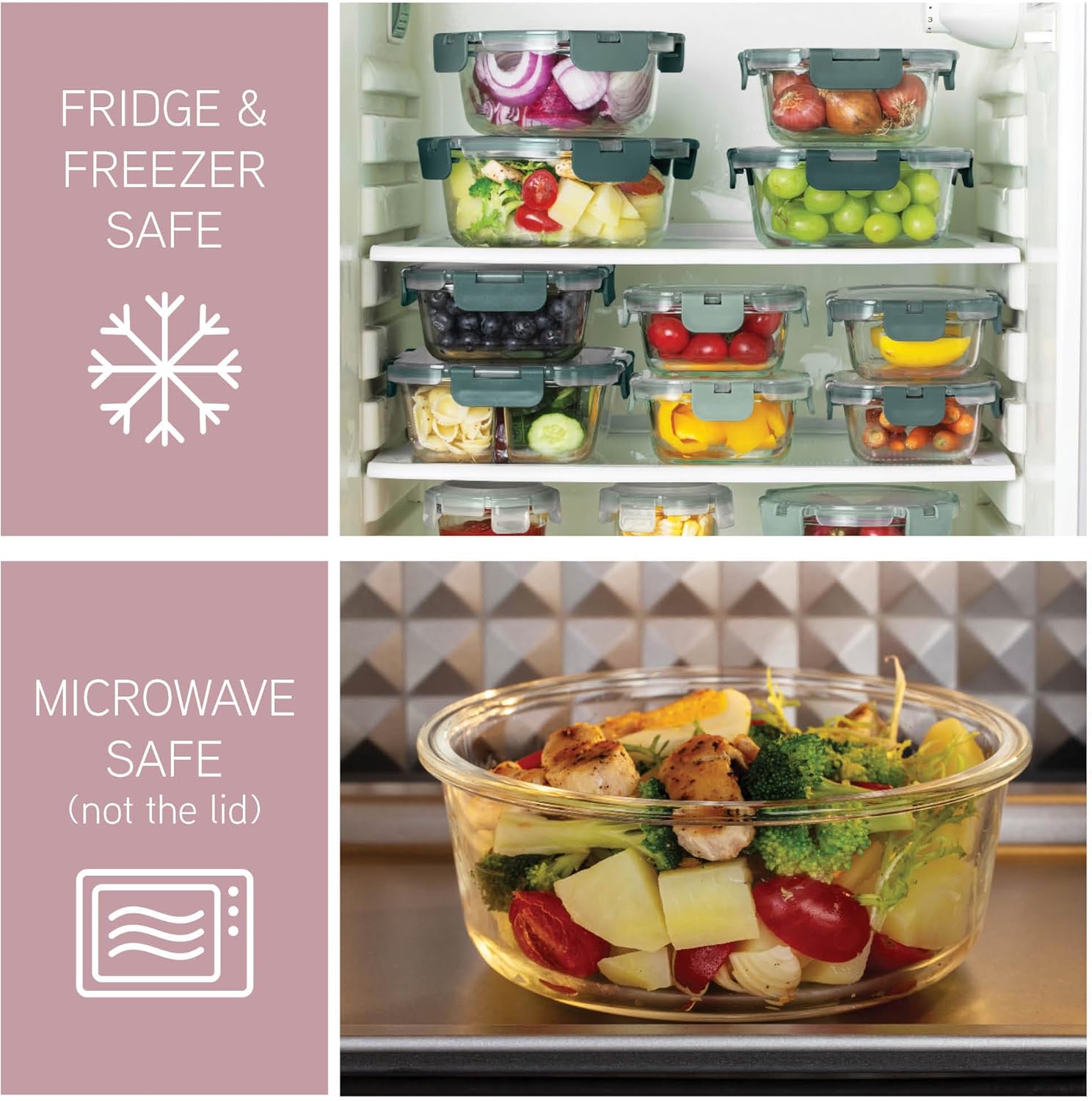 32-Pc Borosilicate Glass Food  - Meal Prep Glass のレビューと価格