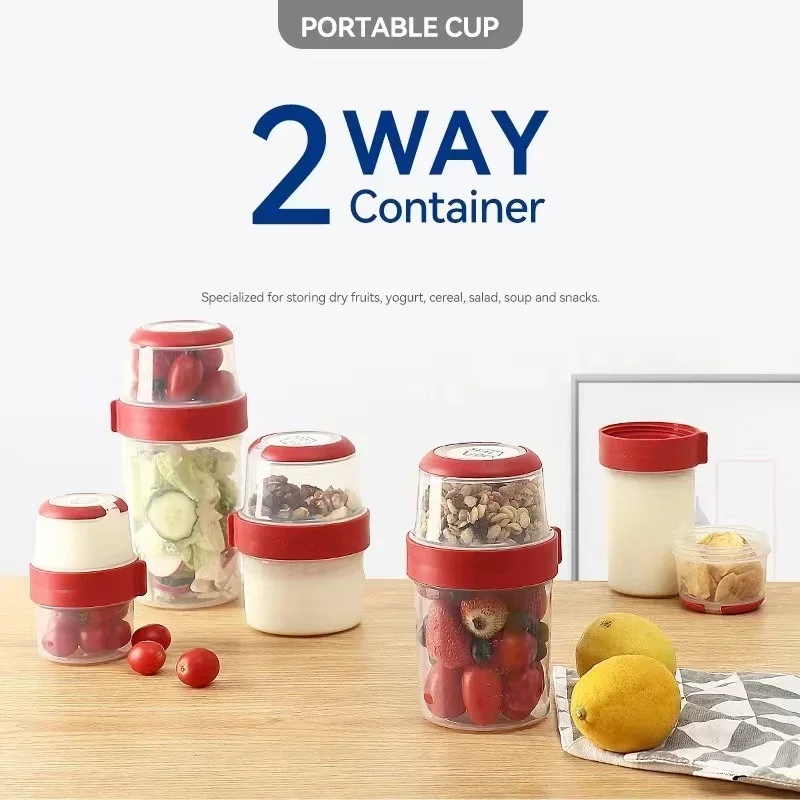 Double-layer Sealed Compartmen - Meal Prep Yogurt Containers のレビューと価格
