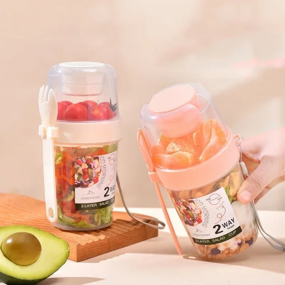 Portable Salad Cup Breakfast C - Meal Prep Yogurt Containers のレビューと価格