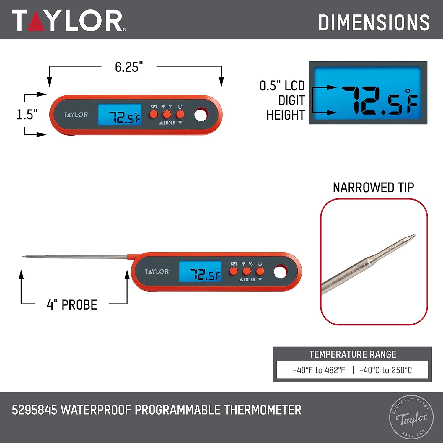 Digital Waterproof Meat Thermo - Meal Prep With Chicken のレビューと価格