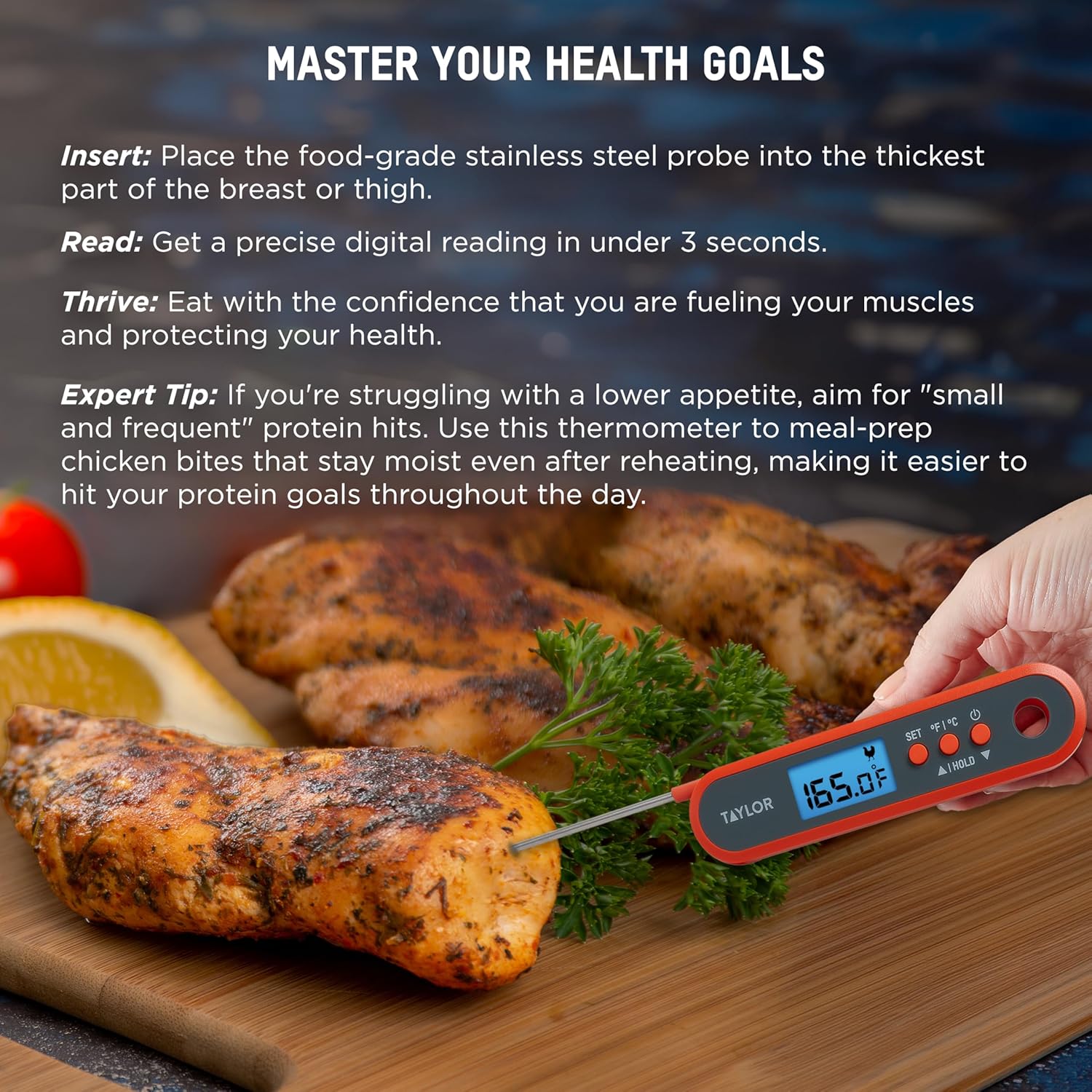 Digital Waterproof Meat Thermo - Meal Prep With Chicken のレビューと価格