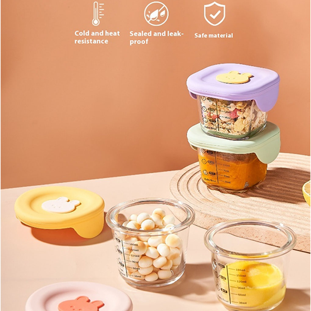 4 PCS Mini Glass Bowl with Sil - Meal Prep Glass のレビューと価格