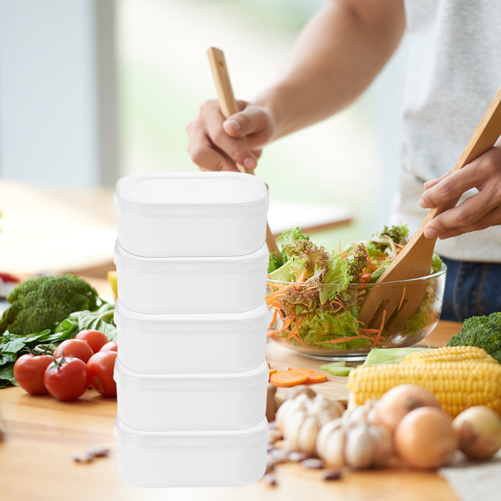 5Pcs Portion Sized Grain Stora - Meal Prep With Rice のレビューと価格