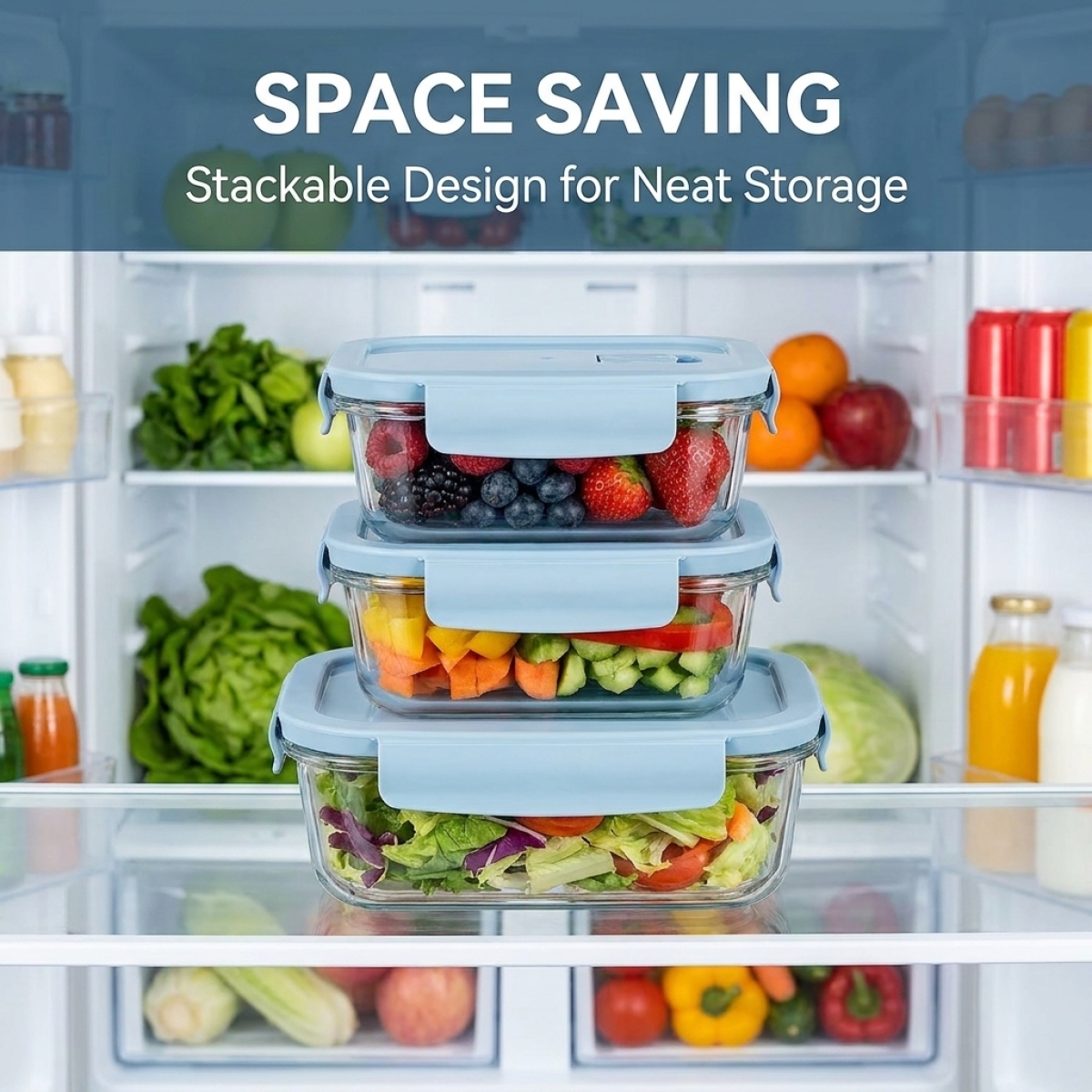 Sky Blue Glass Food Storage Co - Meal Prep Glass のレビューと価格
