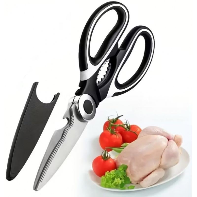 Stainless Steel Kitchen Shears - Meal Prep With Chicken のレビューと価格