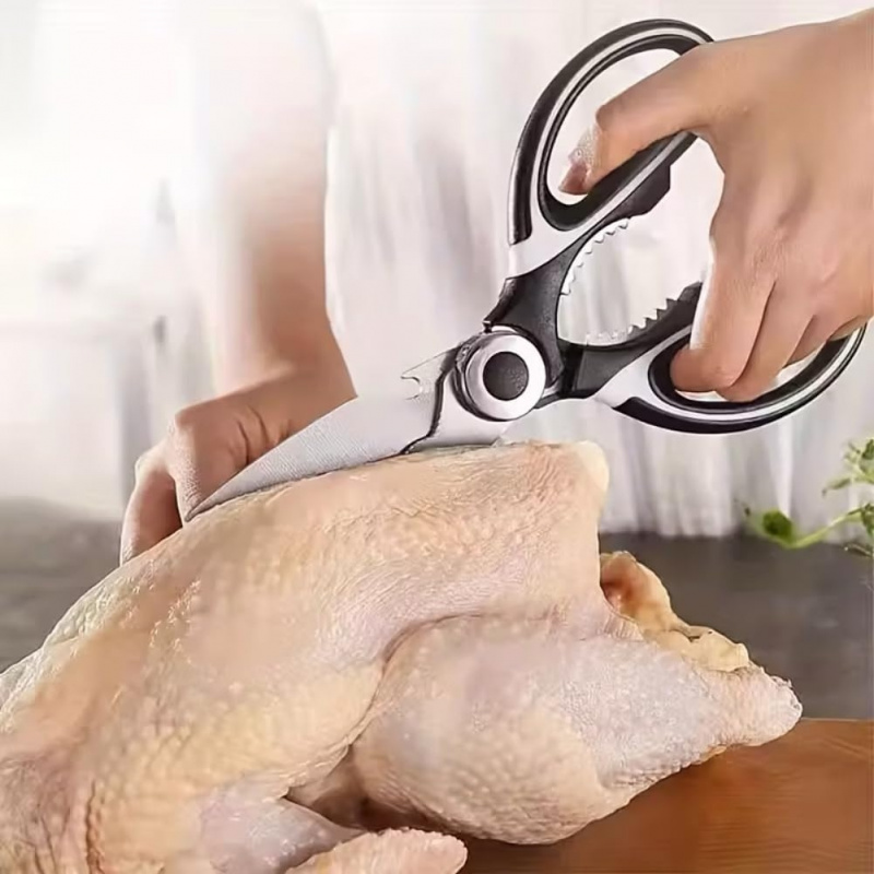 Stainless Steel Kitchen Shears - Meal Prep With Chicken のレビューと価格