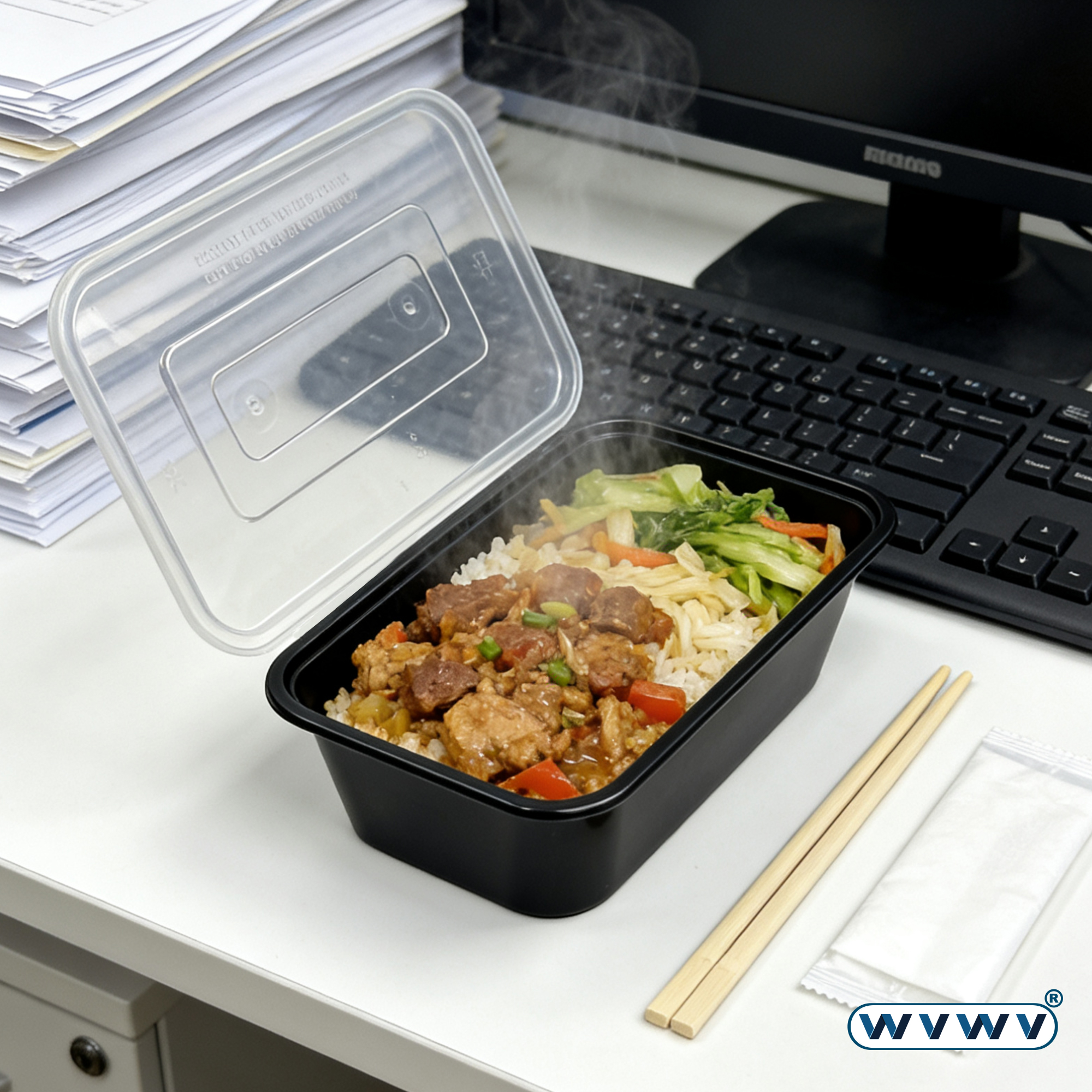 10/50Pcs 20Oz/600Ml Black Lunc - Meal Prep Chef のレビューと価格