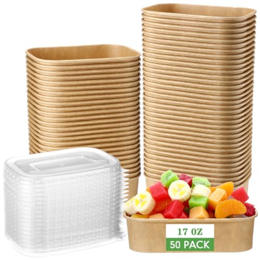 50 Pack Disposable Food Contai - Meal Prep Yogurt Containers のレビューと価格