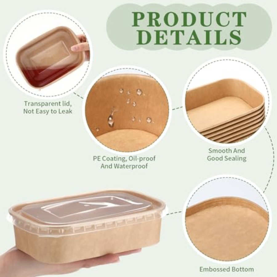 50 Pack Disposable Food Contai - Meal Prep Yogurt Containers のレビューと価格