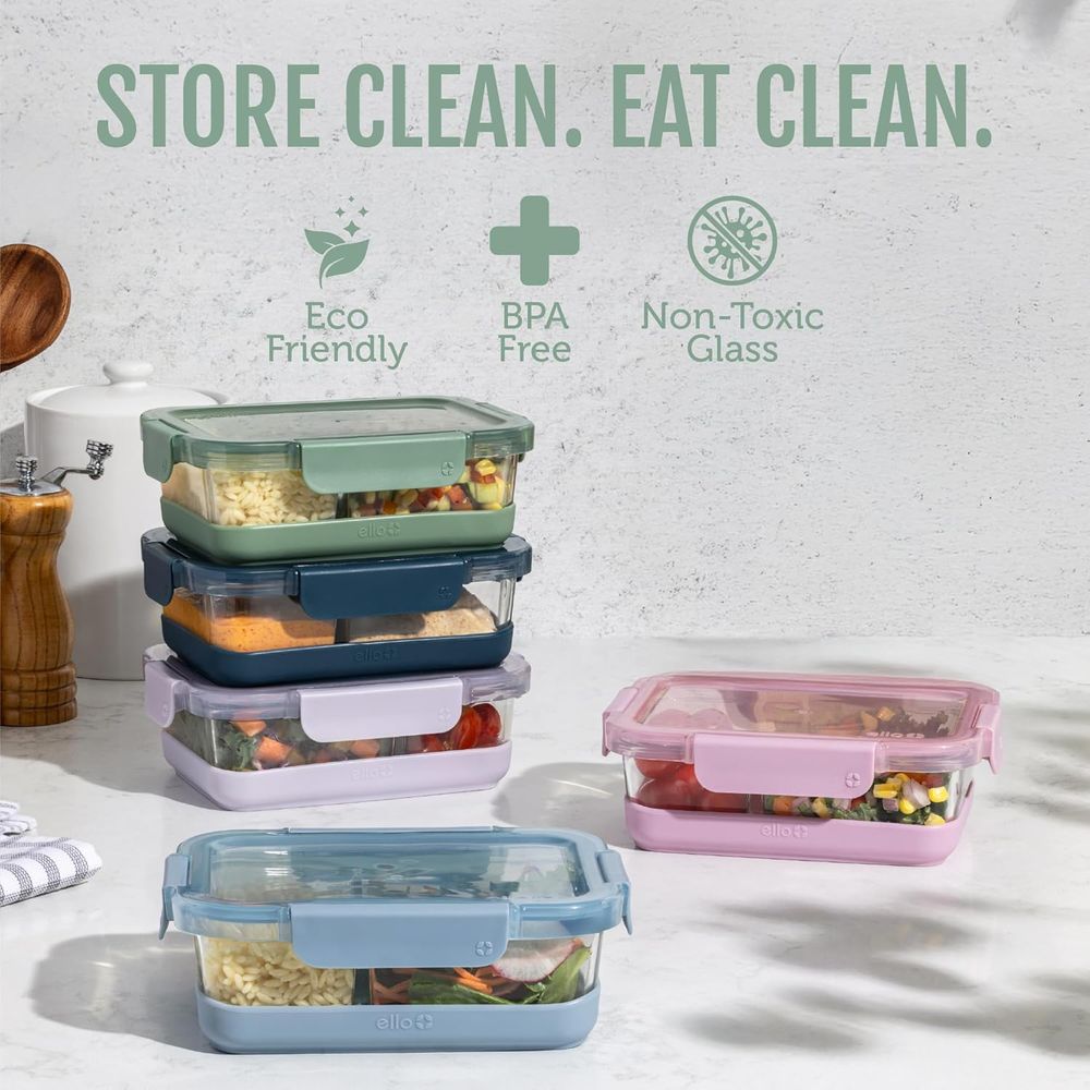Refresh 3.4 Cup Divided Meal P - Meal Prep Glass のレビューと価格