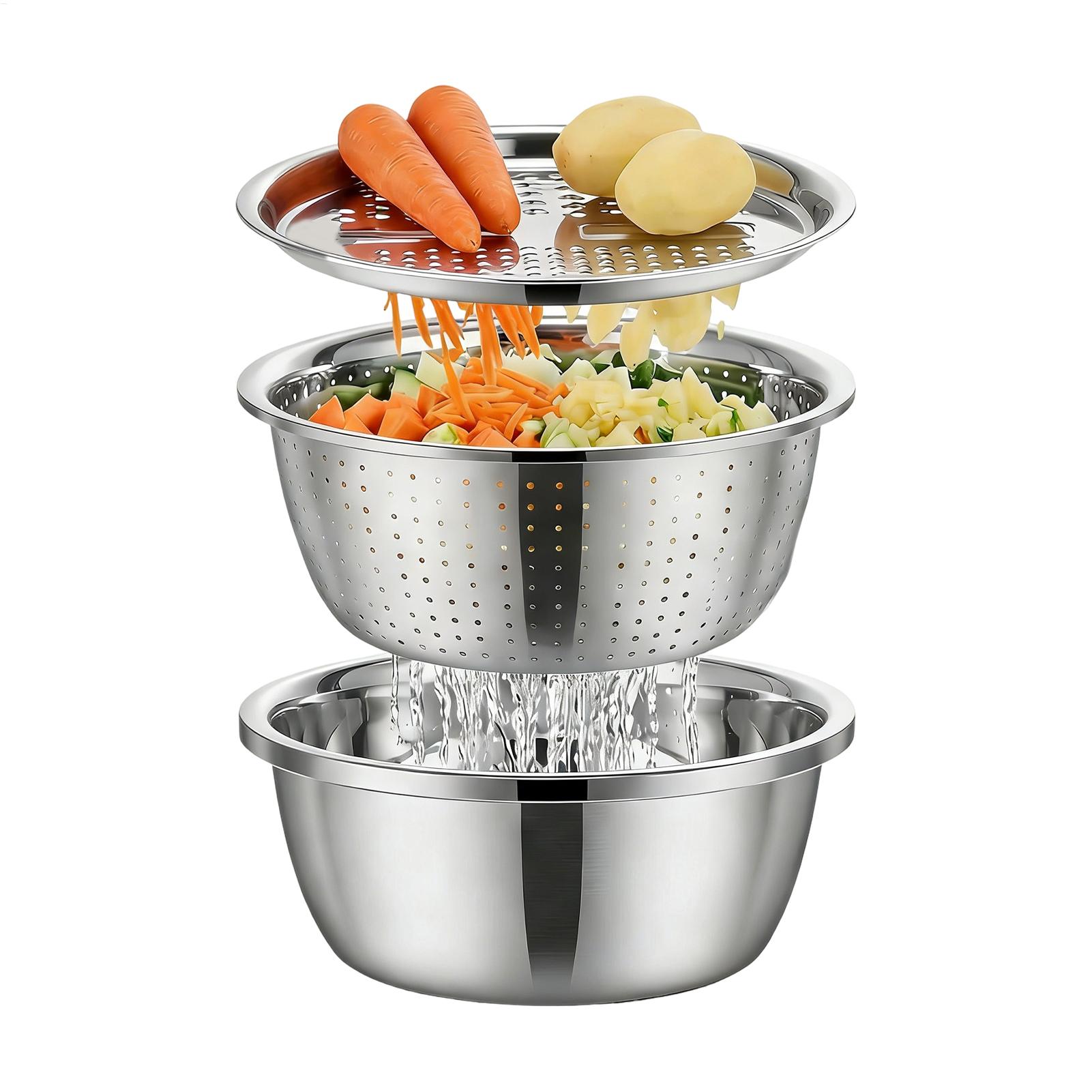 Stainless Steel Colander Strai - Meal Prep With Rice のレビューと価格