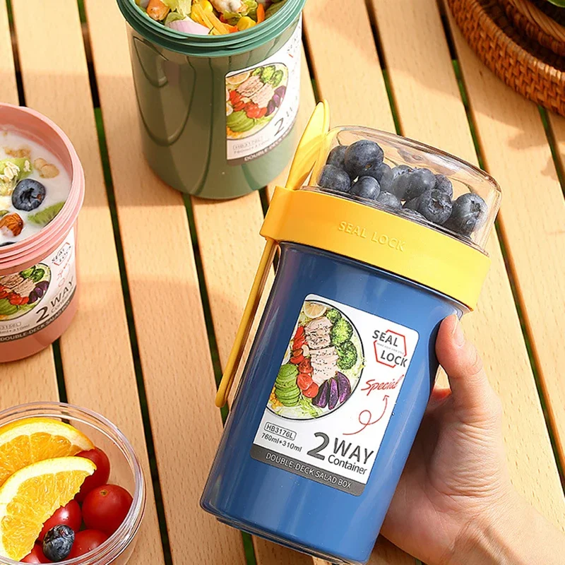 Bento Lunch Box Salad Oatmeal  - Meal Prep Yogurt Containers のレビューと価格