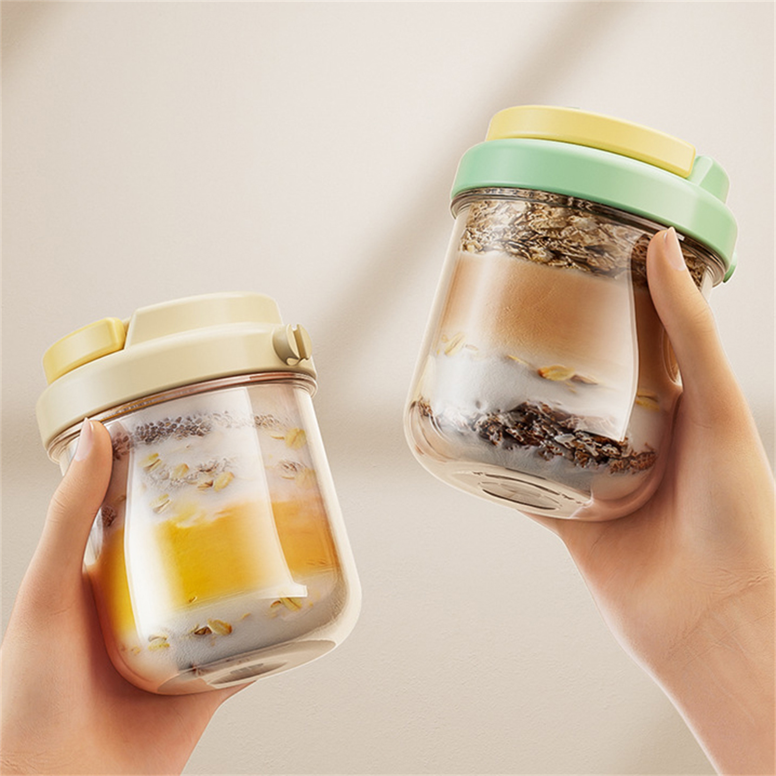 Breakfast Cup Portable Oatmeal - Meal Prep Yogurt Containers のレビューと価格