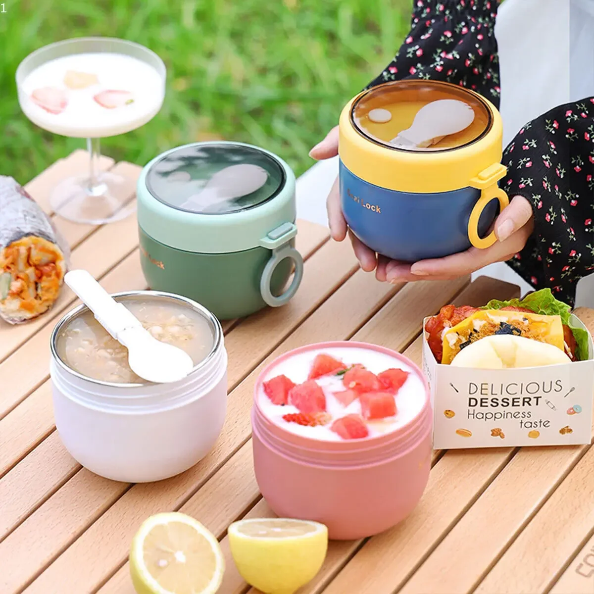 600ml/800ml  Breakfast Cups wi - Meal Prep Yogurt Containers のレビューと価格