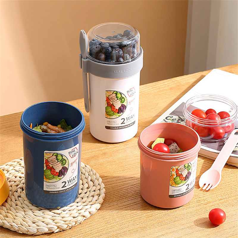 Portable Overnight cup Salad C - Meal Prep Yogurt Containers のレビューと価格