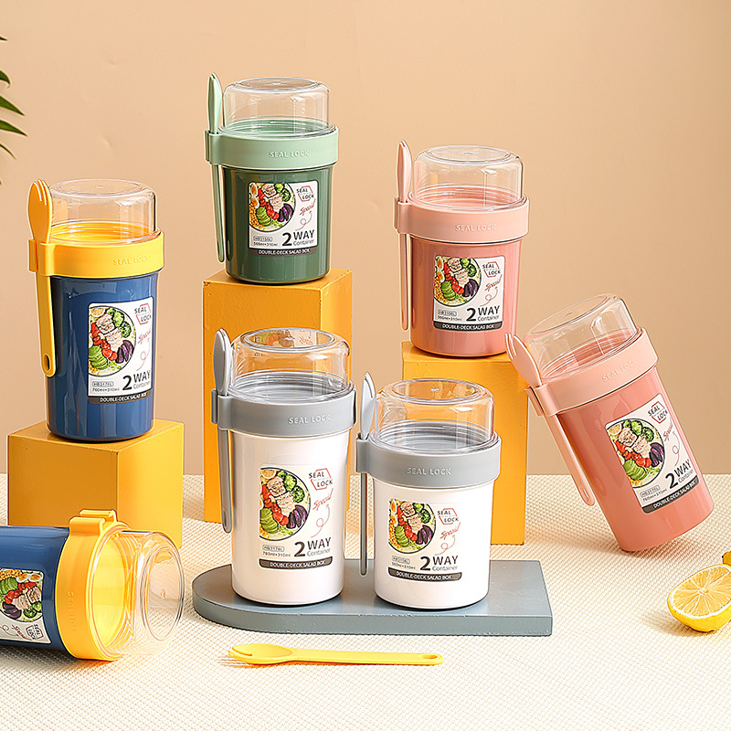 Portable Overnight cup Salad C - Meal Prep Yogurt Containers のレビューと価格