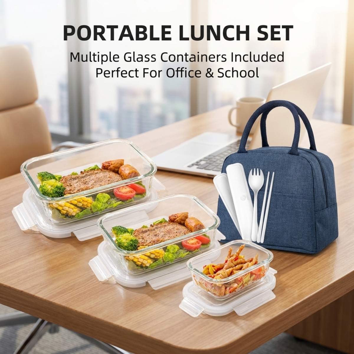 Premium White Glass Food Conta - Meal Prep Glass のレビューと価格