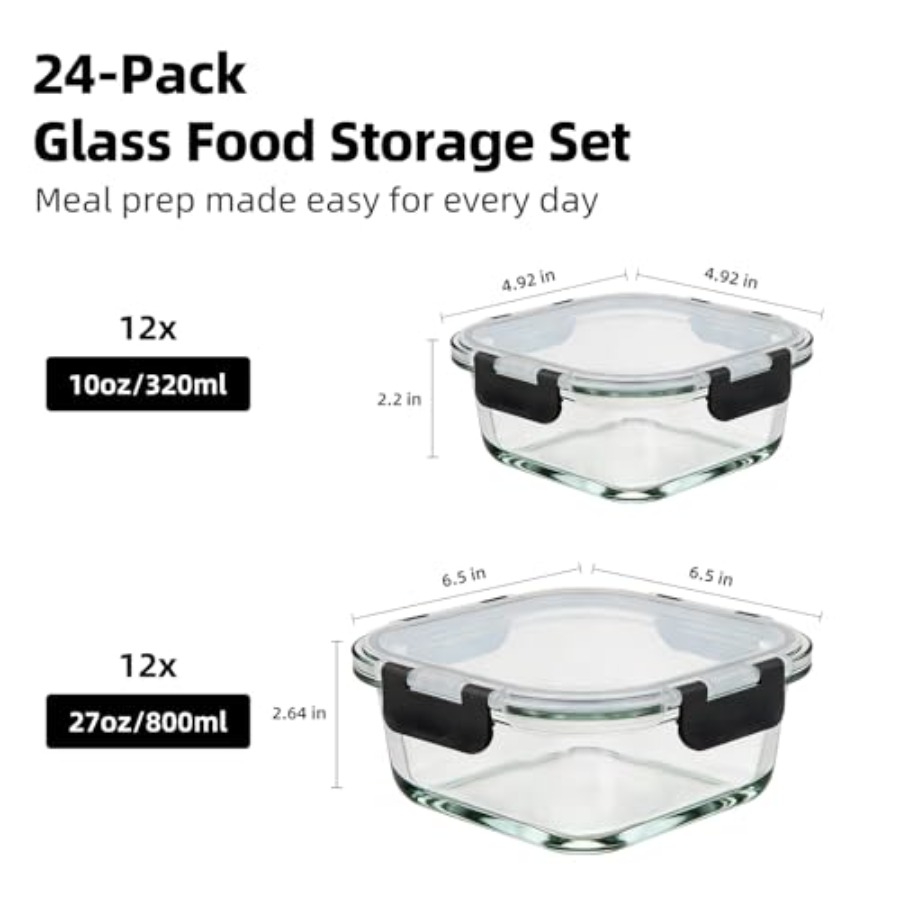 Food storage: glass, clear, ai - Meal Prep Glass のレビューと価格