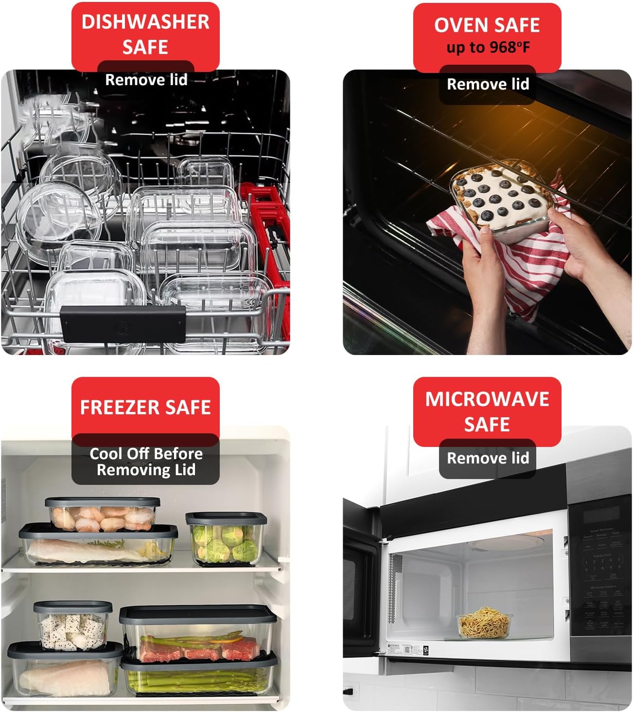 7 Pack Glass Meal Prep Contain - Meal Prep Glass のレビューと価格