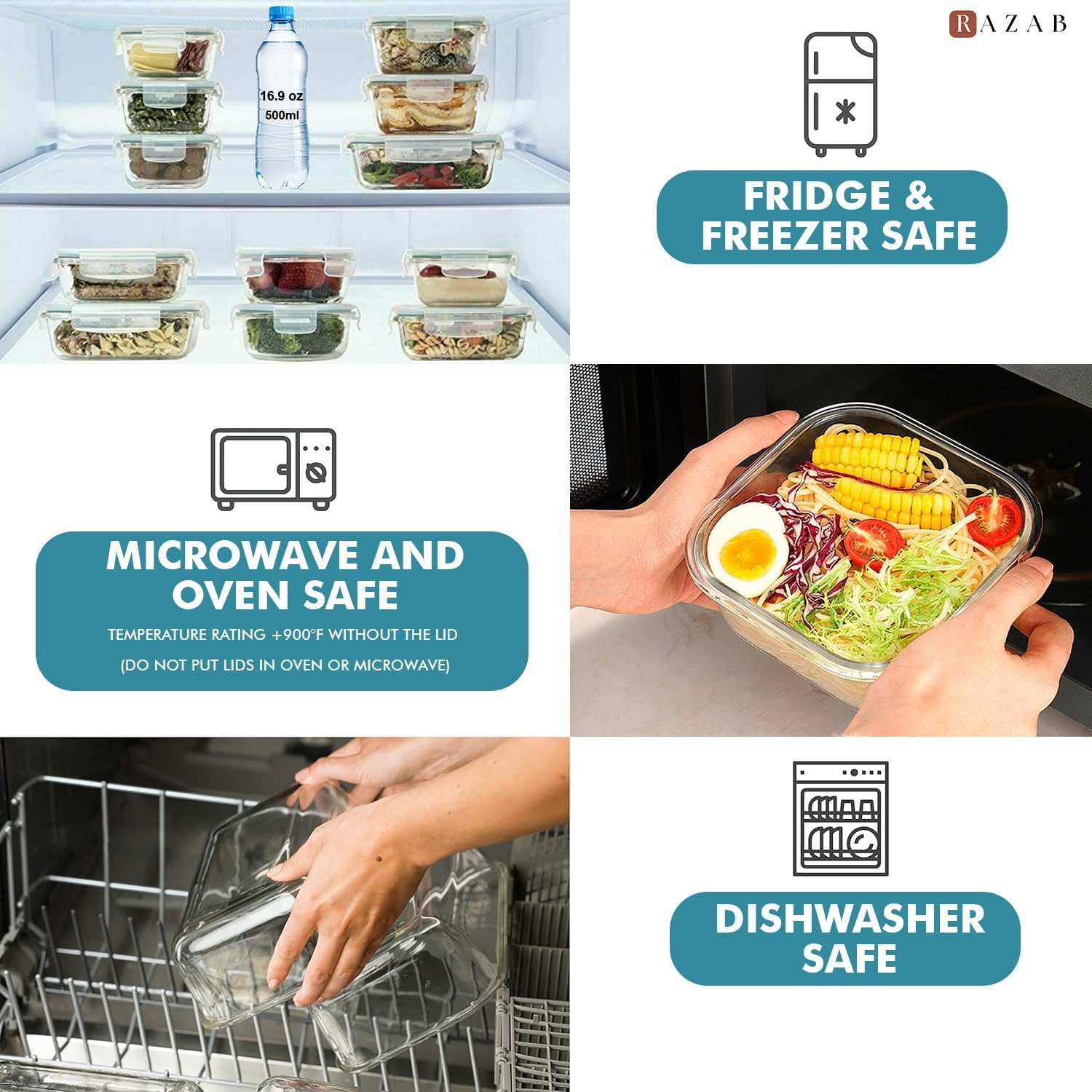 24 Pc Airtight Glass Food Stor - Meal Prep Glass のレビューと価格
