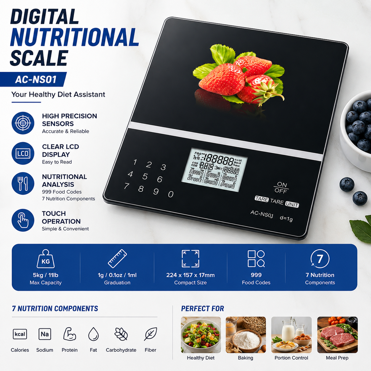 Digital Nutritional Food Scale - Portion Scale Digital のレビューと価格