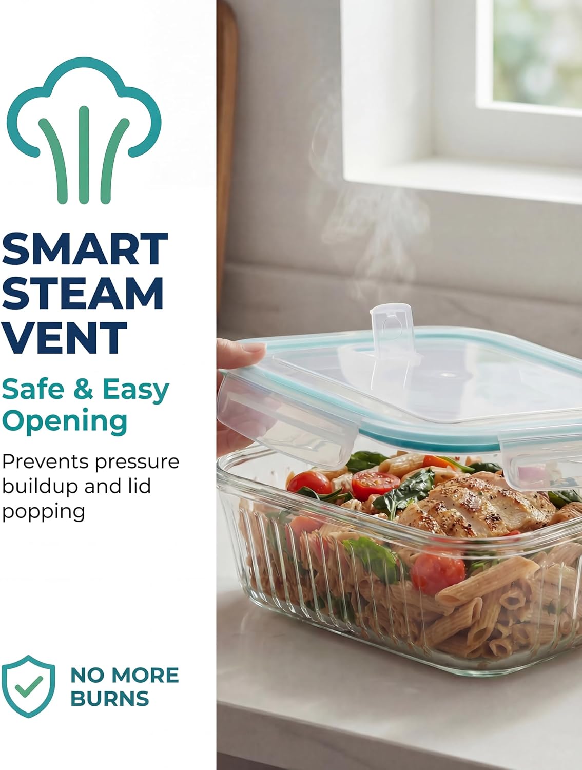 5-Packs, 36 Oz Glass Meal Prep - Meal Prep Glass のレビューと価格