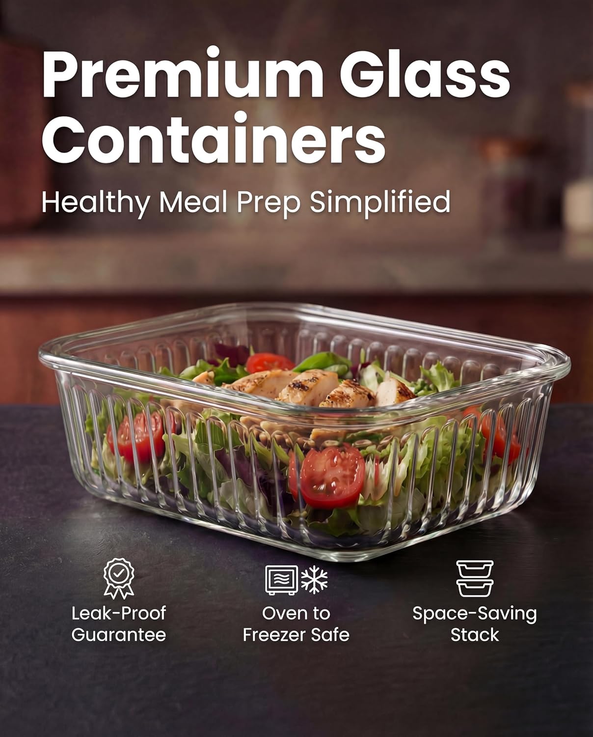 5-Packs, 36 Oz Glass Meal Prep - Meal Prep Glass のレビューと価格