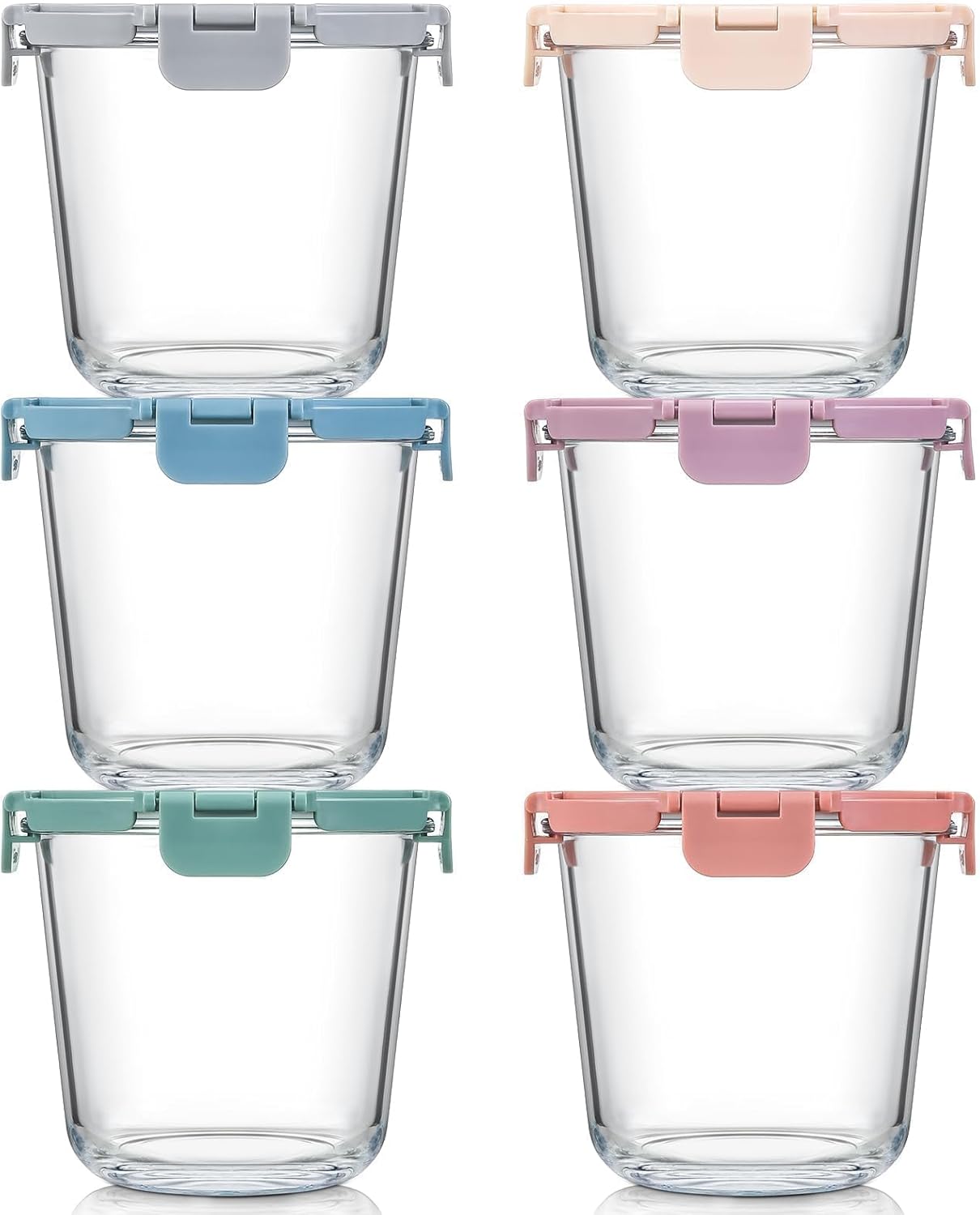[UPGRADED LID] 6 Sets 3 Cup/24 - Meal Prep Glass のレビューと価格