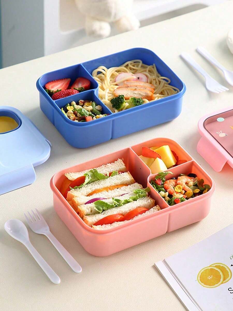 1Pc Cartoon Lunch Box, Microwa - Meal Prep With Rice のレビューと価格