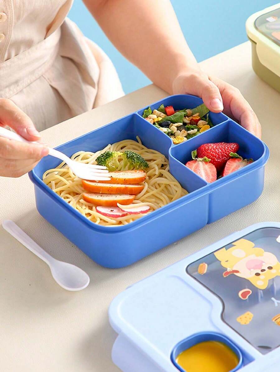 1Pc Cartoon Lunch Box, Microwa - Meal Prep With Rice のレビューと価格