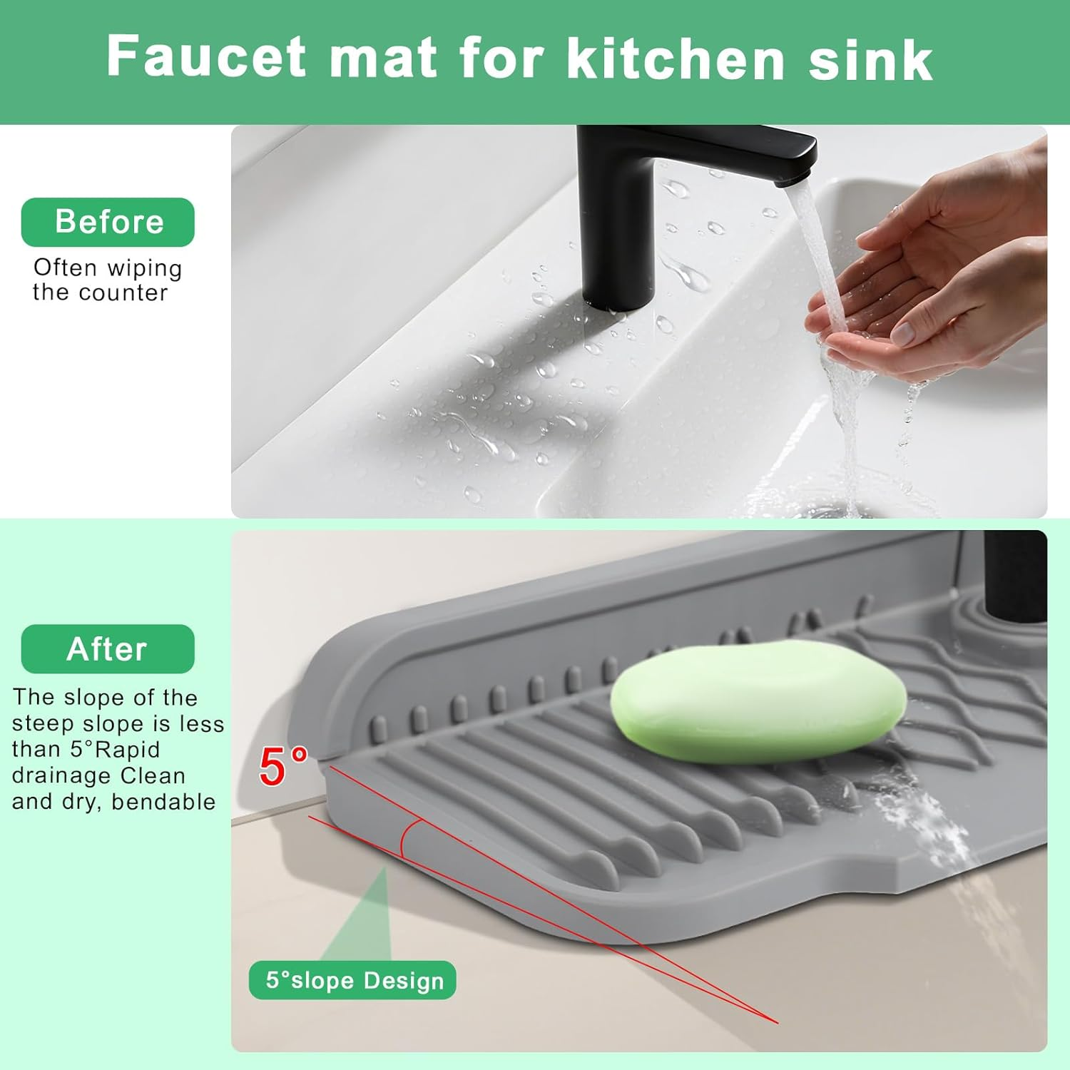 Non-slip silicone kitchen drai - Meal Prep Chef のレビューと価格