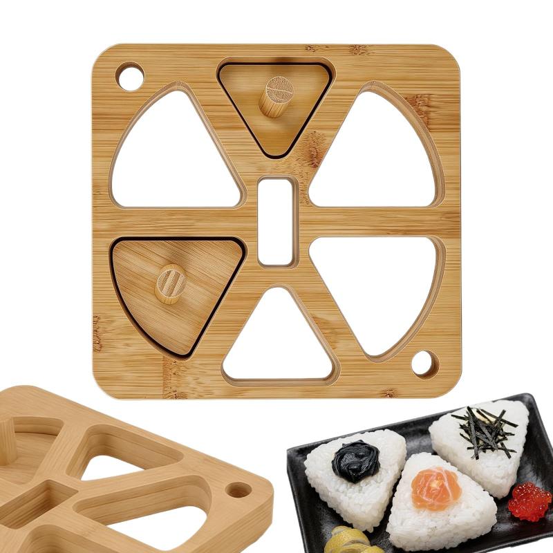 Wooden Onigiri Rice Ball Mold  - Meal Prep With Rice のレビューと価格