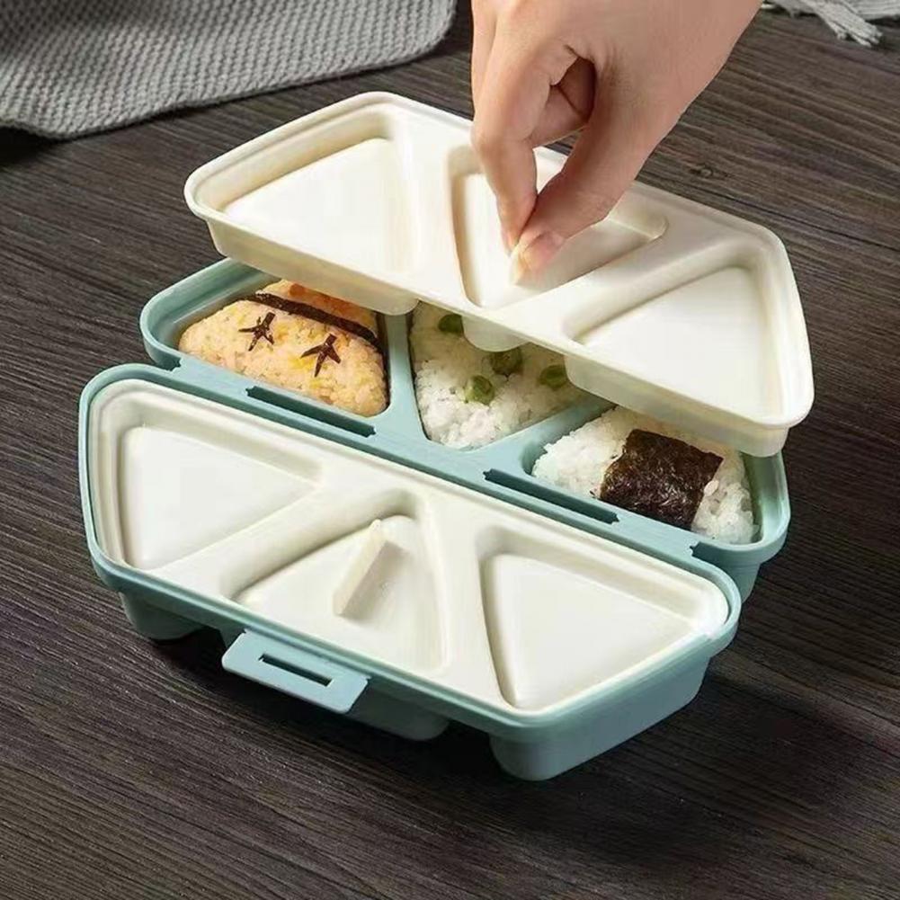 6-Cavity Triangle Onigiri Mold - Meal Prep With Rice のレビューと価格