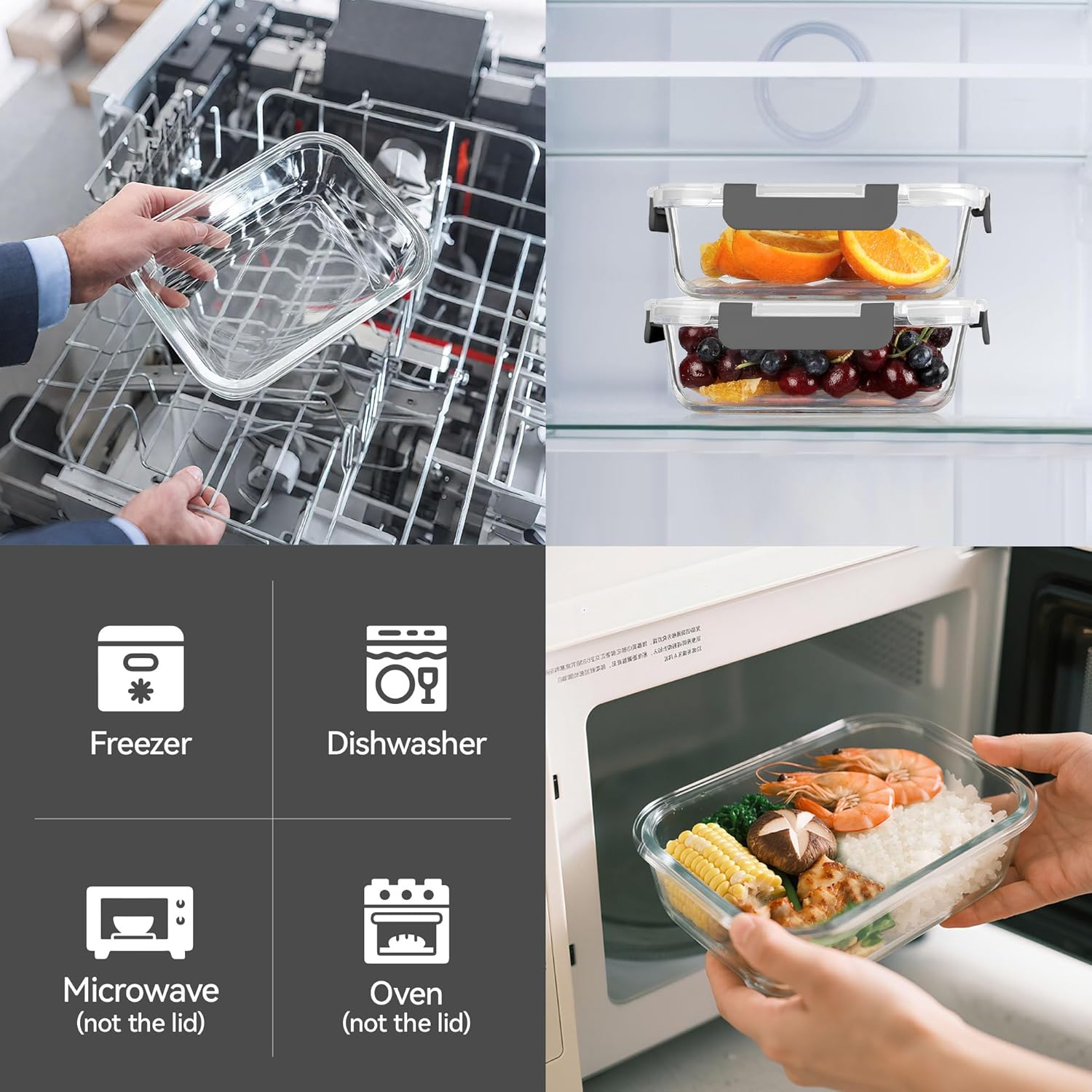 Glass Food Storage Containers, - Meal Prep Glass のレビューと価格